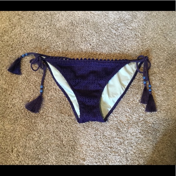 Victoria’s Secret Boho Navy Eyelet Bikini Bottom